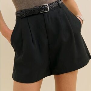 Reformation (Cary) Black High Waist Women's Shorts